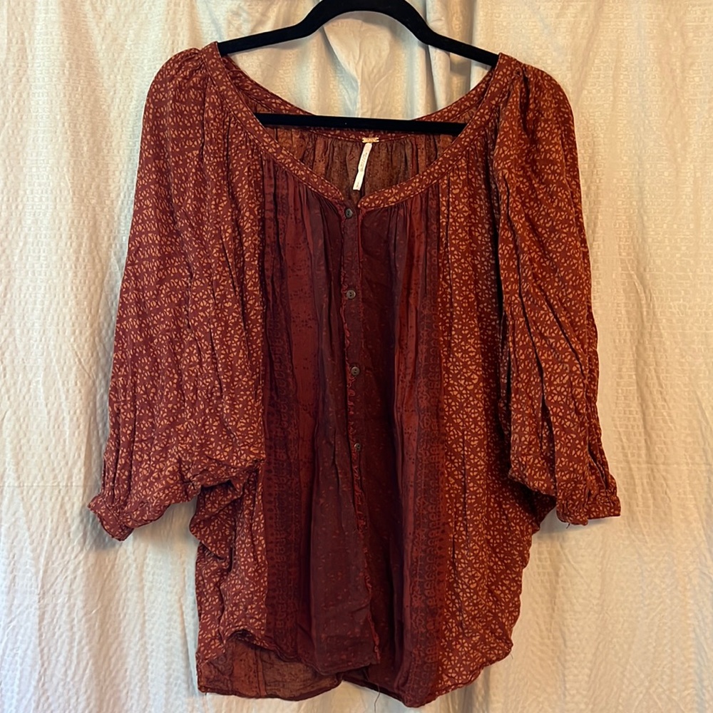 Free people mid/long sleeve top
